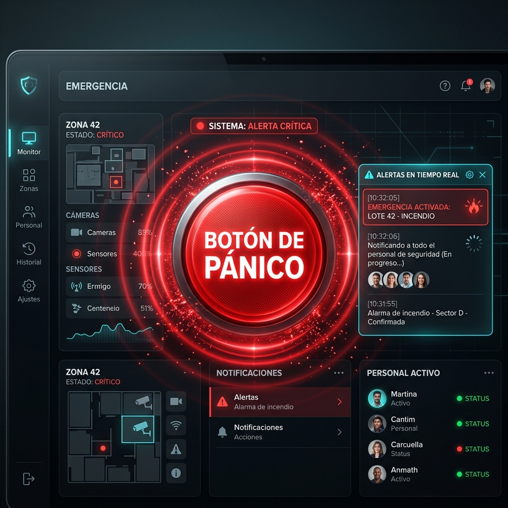 SmartOn Consola de Emergencia y Botón de Pánico